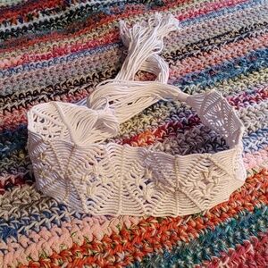 Handmade Bohemian Festival Macrame Belt